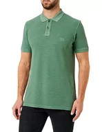Koszulki męskie - camel active Męska koszulka polo, zielony (Pine Green), XXL - miniaturka - grafika 1