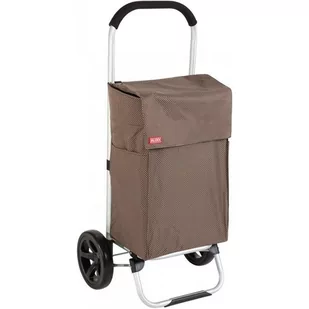 Aldotrade Torba na zakupy z kółkami Viena brązowa, - Torby i wózki na zakupy - miniaturka - grafika 1