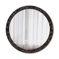 Lustra - Piękne Lustro Ścienne Okrągłe Czarny marmur 100cm - miniaturka - grafika 1