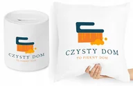 Skarbonki - DLA SPRZĄTACZKI ZESTAW PODUSZKA + SKARBONKA z Nadrukiem ze Zdjęciem - miniaturka - grafika 1