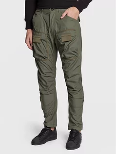 Spodnie męskie - G-Star Raw Spodnie materiałowe 3D Cargo D19756-A790-8165 Zielony Regular Fit - grafika 1