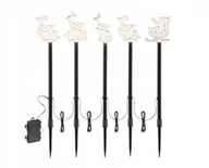 Lampy ogrodowe - Lampki ogrodowe/balkonowe LED CASA Deco renifery i mikołaj - miniaturka - grafika 1