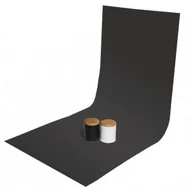 Tła fotograficzne - GlareOne PVC 60x130 cm czarne, lustrzane - miniaturka - grafika 1