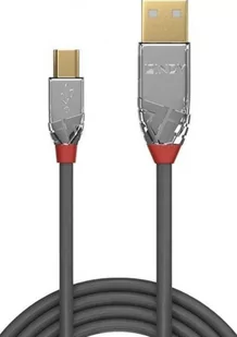 Kabel USB-A - miniUSB-B LINDY Cromo Line 36632, 2 m - Kable komputerowe i do monitorów - miniaturka - grafika 1
