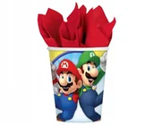 Miseczki i talerzyki dla dzieci - Kubeczki papierowe Super Mario 250 ml, 8 szt - miniaturka - grafika 1
