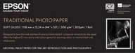 Papier do drukarek - Epson Papier fotograficzny Traditional Photo Paper, 44" x 15 m 300g/m2 C13S045056 - miniaturka - grafika 1