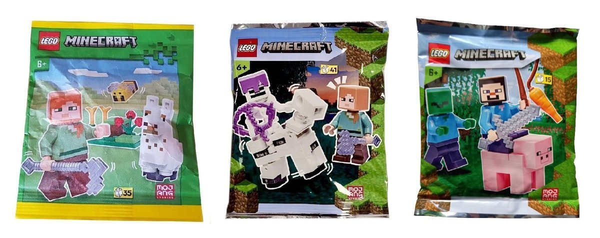 Klocki LEGO Minecraft- Zestaw 3 Polybag - MC30