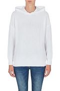 Bluzy damskie - Armani Exchange Damska bluza z kapturem, z dzianiny z przodu, Optic. White, bardzo duża, Optic. biały, XL - miniaturka - grafika 1