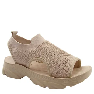 Potocki 90302 damskie sandały wsuwane na platformie - Sandały damskie Potocki 90302 damskie sandały wsuwane na platformie - Sandały damskie - miniaturka - grafika 1