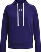 Bluzy damskie - Under Armour Bluza damska Under Armour Rival Fleece HB Hoodie granatowa 1356317 468 XL - miniaturka - grafika 1