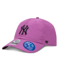 Czapki damskie - Czapka z daszkiem 47 Brand MLB New York Yankees brrr ’47 CLEAN UP B-BRRRC17BBU Fioletowy - miniaturka - grafika 1