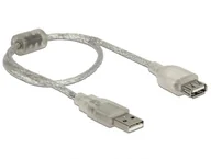 Kable komputerowe i do monitorów - DeLOCK 82244 kabel USB USB 2.0 0,3 m USB A Przezroczysty - miniaturka - grafika 1