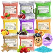 Cukier i słodziki - Cukier Kolorowy 8x 100g Smakowy w Saszetkach + Dodatki Zestaw Wariant 3 - miniaturka - grafika 1