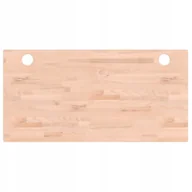 Blaty meblowe i parapety okienne - Blat do biurka, 100x50x2,5 cm, lite drewno bukowe - miniaturka - grafika 1