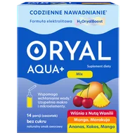 Układ pokarmowy - Oryal Aqua+ Mix smaków, bez cukru, 14 saszetek - miniaturka - grafika 1