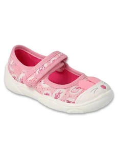 Dziewczęce kapcie króliczki różowe Befado r.26 - Kapcie damskie - miniaturka - grafika 1