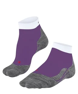 FALKE Kobiety Skarpety do biegania RU4 Endurance Short W Sso Bawełna przeciw pęcherzom1 Para, Fioletowy Plum 8028, 39-40 - Skarpetki damskie - miniaturka - grafika 1