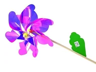 Zabawki i gry sportowe - Wiatrak neonowy tęczowy 42cm Mix Adar - zabawka - miniaturka - grafika 1