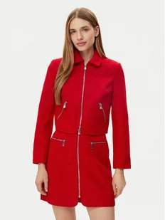 Morgan Marynarka 241-VADA Czerwony Straight Fit - Marynarki i żakiety damskie - miniaturka - grafika 1