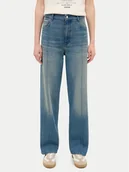 Spodnie damskie - Mustang Jeansy Vermont 1016933 Niebieski Loose Fit - miniaturka - grafika 1