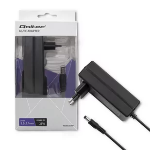 Qoltec Zasilacz Wtyczkowy 25W 5V 5A 5.5*2.1 - Zasilacze do laptopów - miniaturka - grafika 1