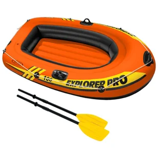 Ponton Explorer PRO 100 160 x 94 x 29 cm INTEX 58355 +wiosła 59623 Intex - Pontony - miniaturka - grafika 1
