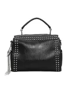 Torebki damskie - faina Damska torba z frędzlami, wysadzana diamentami plecak wielofunkcyjny, czarny, czarny, Rozmiar uniwersalny, moda - miniaturka - grafika 1