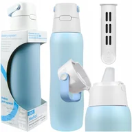 Butelki filtrujące - Butelka Filtrująca Bidon Stalowy ze słomką Dafi Solid Steel 0,8l + 1x Filtr - miniaturka - grafika 1