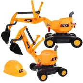 Chodziki - Koparka Obrotowa Maszyna na Kółkach Jeździk Ruchoma Łyżka - miniaturka - grafika 1
