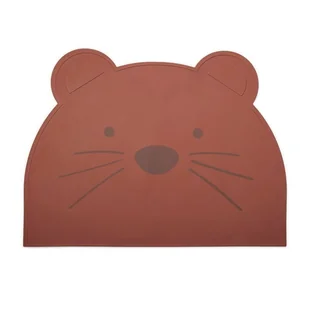 Nuuroo - Podkładka Silikonowa Na Stół Dla Dzieci Mahogany - Miseczki i talerzyki dla dzieci - miniaturka - grafika 1