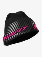 Czapki damskie - Czapka do biegania Dynafit Alpine Reflective Beanie - black out/pink glo - miniaturka - grafika 1