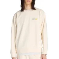 Bluzy męskie - Bluza męska New Balance MT41547PEF - beżowa - miniaturka - grafika 1