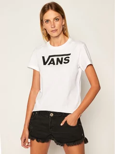 Koszulki i topy damskie - Vans T-Shirt Wm Flying V Crew Tee VN0A3UP4 Biały Regular Fit - grafika 1