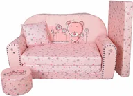 Fotele i pufy dla dzieci - Sofa kanapa dla dzieci rozkładana Teddy Bear - miniaturka - grafika 1
