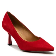 Czółenka - Czółenka R.Polański 1275 - Czerwony Zamsz - miniaturka - grafika 1