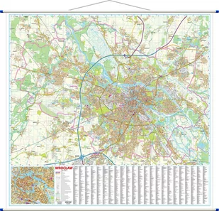 EkoGraf. Wrocław. Mapa ścienna 1:20 000 - Atlasy i mapy - miniaturka - grafika 1