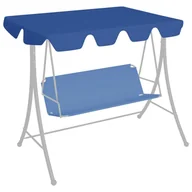 Markizy - VidaXL Lumarko Zadaszenie do huśtawki ogrodowej, niebieskie, 150/130x70/105 cm! 312103 VidaXL - miniaturka - grafika 1