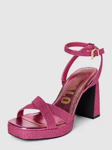 Sandały z obszyciem ozdobnymi kamieniami model ‘CHERRY SPARK’ - Sandały damskie - miniaturka - grafika 1