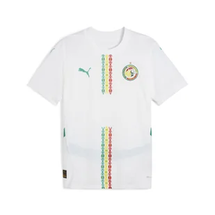 Męska koszulka domowa Senegal 2025 PUMA White Sport Green - Koszulki sportowe męskie - miniaturka - grafika 1
