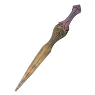 Dodatki do strojów karnawałowych - MIECZ SPARTANINA PLASTIKOWY STARE ZŁOTO 70cm - miniaturka - grafika 1