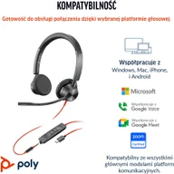 Słuchawki - HP POLY Blackwire 3325 Stereo Microsoft Teams Certified - miniaturka - grafika 1