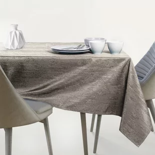Obrus Vesta Cappuccino Tłoczony Nowoczesny 110 koło AmeliaHome - TCLOTH/AH/VESTA/HMD/CAPPUCCINO/R110X110 - Obrusy i serwetki - miniaturka - grafika 2