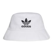 Czapki i chusty sportowe męskie - Czapka adidas Originals Adicolor Trefoil Bucket Hat FQ4641 - biała - miniaturka - grafika 1