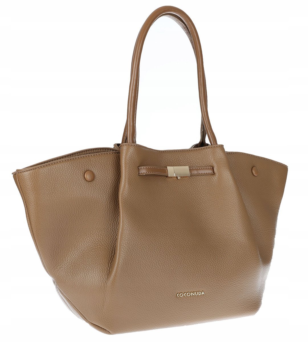 Torebka Damska Shopperka Pojemna Modna Duża Torba Listonoszka 14081 Brązowa