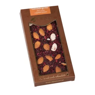M.Pelczar Chocolatier Gorzka czekolada z migdałami i jeżyną 2576-uniw - Czekolada - miniaturka - grafika 1