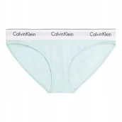 Majtki damskie - CALVIN KLEIN DAMSKIE MAJTKI BIKINI NIEBIESKIE r.XS - miniaturka - grafika 1