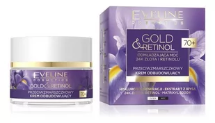 Eveline Cosmetics Gold&Retinol 70+ przeciwzmarszczkowy krem odbudowujący  50ml - Kremy do twarzy - miniaturka - grafika 1