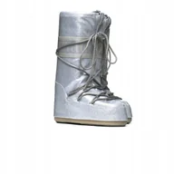 Śniegowce damskie - Śniegowce MOON BOOT ICON GLITTER SILVER 80D1402850H001 39-41 - miniaturka - grafika 1