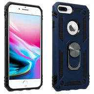 Etui i futerały do telefonów - iPhone 6 Plus Etui Bi Material Sztywny Miękki Magnetyczny Stojak na Pierścień Ciemnoniebieski - miniaturka - grafika 1