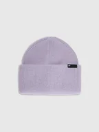 Czapki dla dzieci - 4F Czapka zimowa z dodatkiem wełny dziecięca - fioletowa Uniwersalny - miniaturka - grafika 1